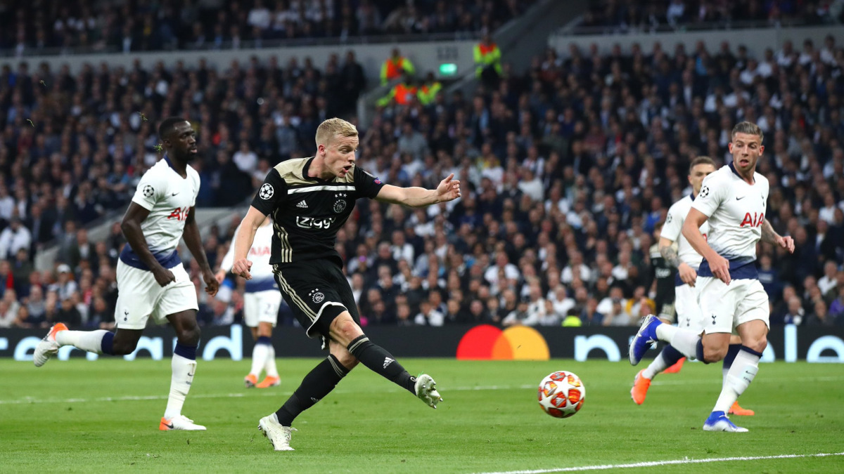 Ajax defeat Tottenham 1-0, win three away in Champions League