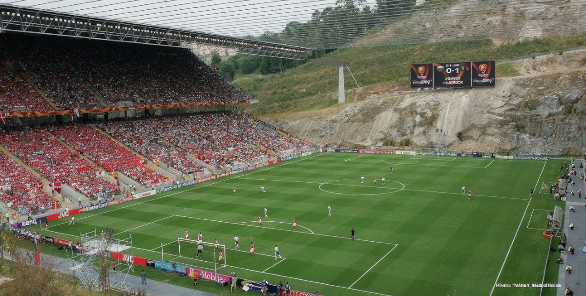 Braga in epic mountain stadium