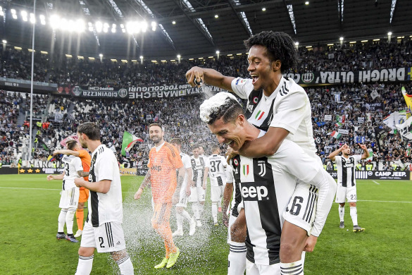 Juventus wins record-setting 8th consecutive title, Ronaldo becomes first player to win top flight in 3 leagues