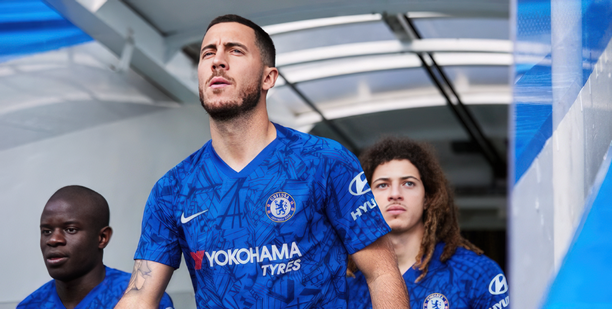 Eden Hazard unveils Chelsea’s new 2019/2020 season kit