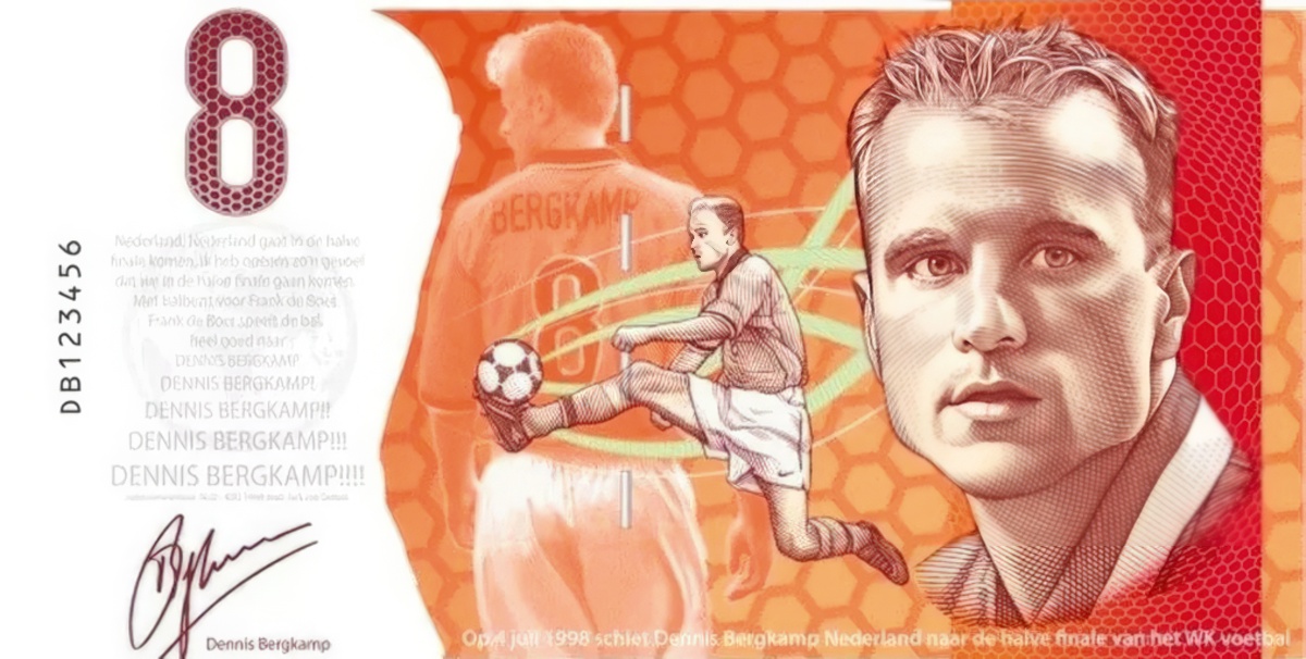 Dennis Bergkamp immortalized in banknote for World Cup goal versus Argentina