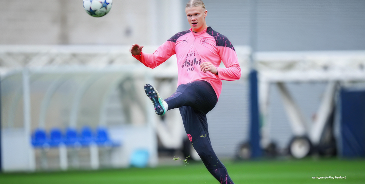 Haaland in Practice, ready for Young Boys