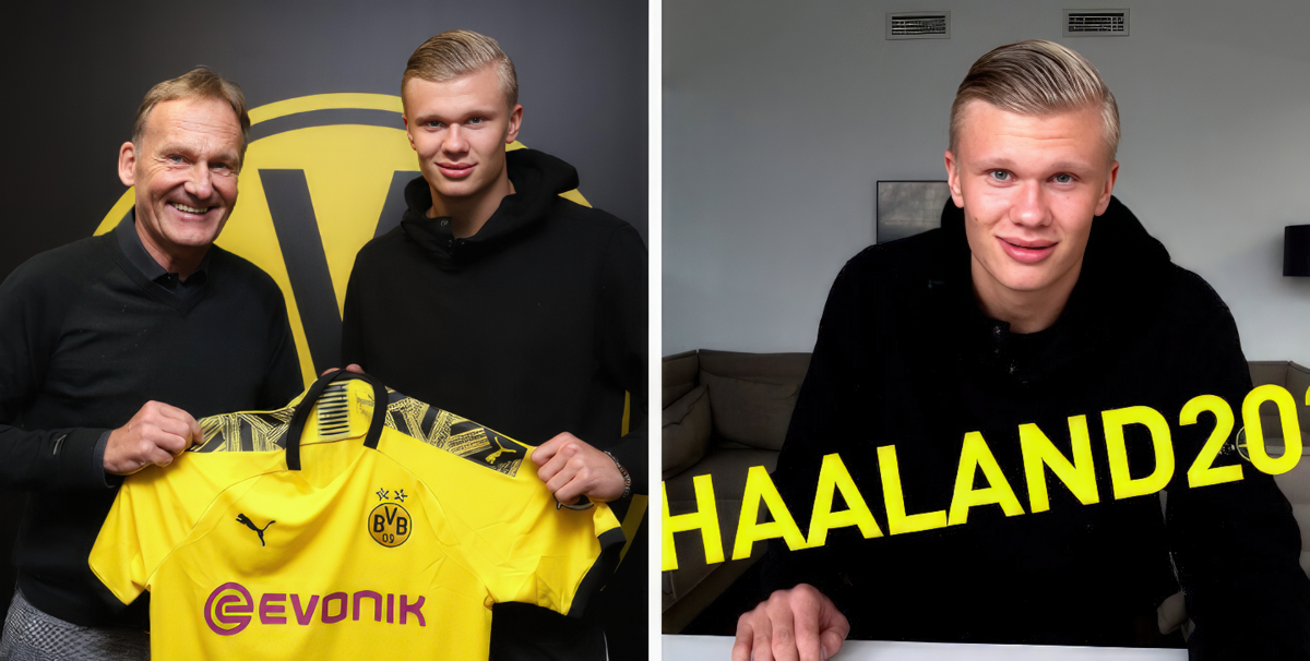 Official: Erling Haaland snubs Manchester United, signs for Borussia Dortmund
