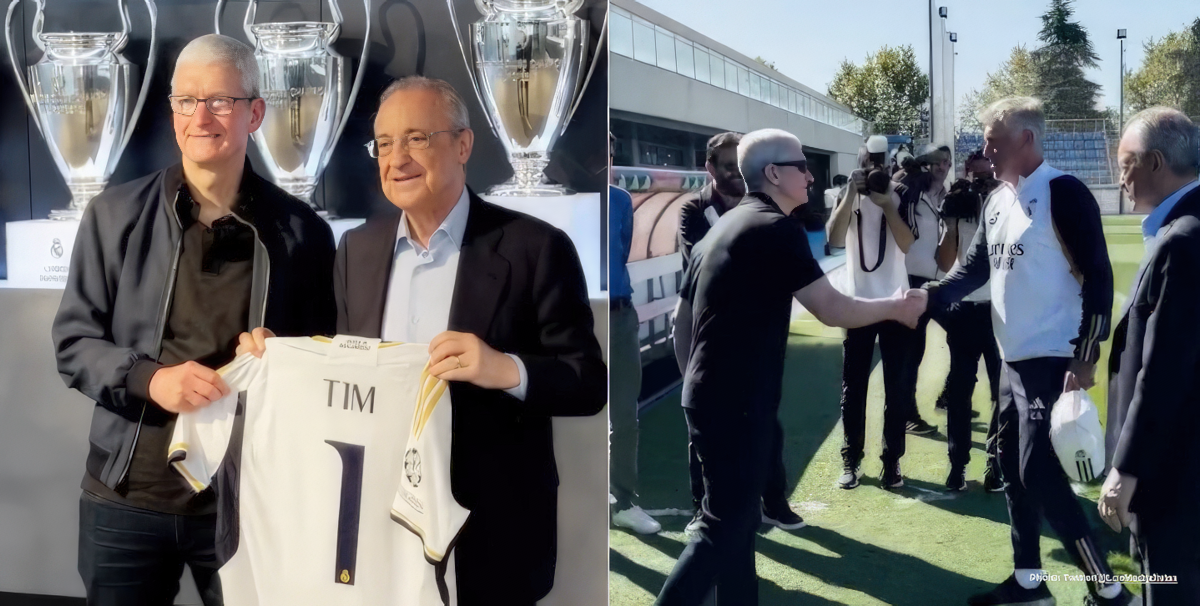 Apple’s Tim Cook ignites buzz with surprise Real Madrid visit