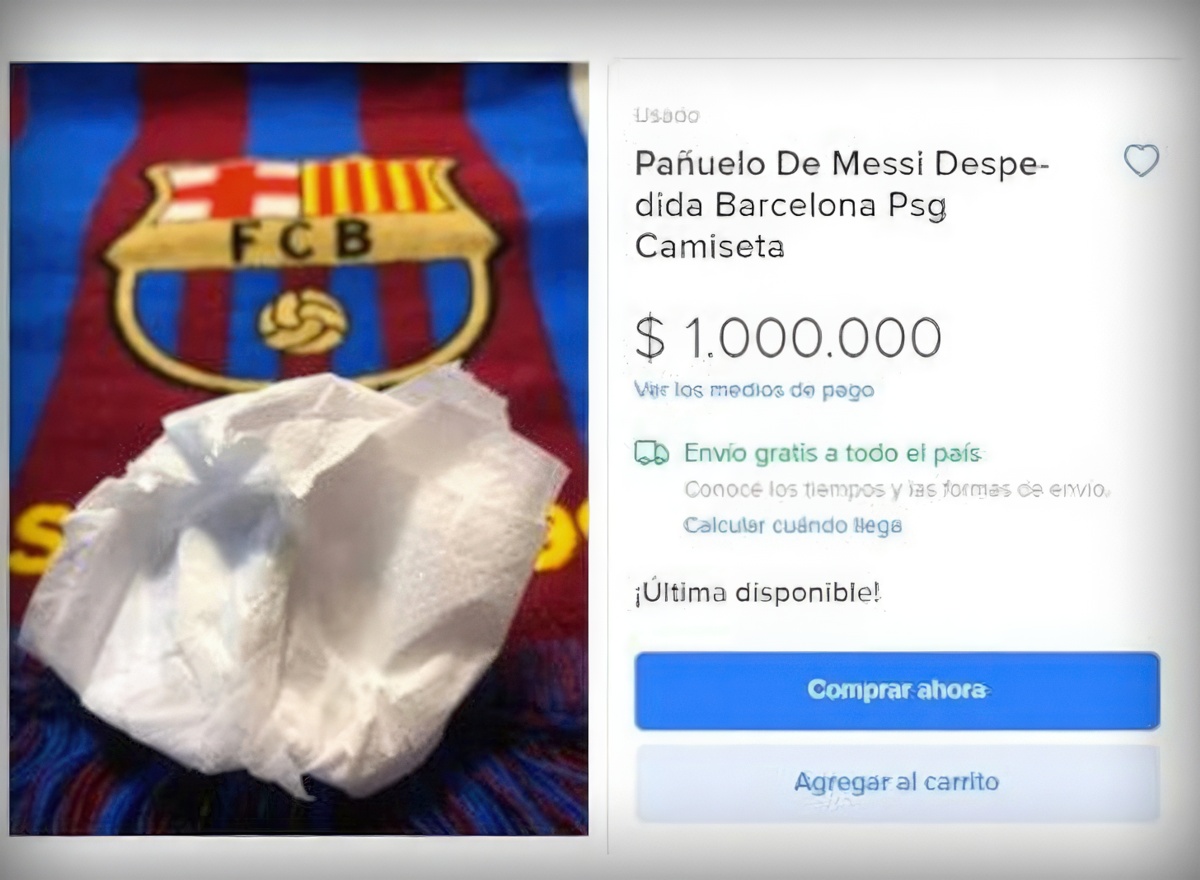 Messi tissue auction
