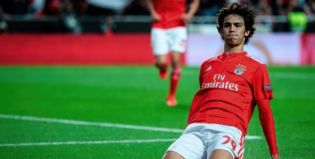 Rising star: Joao Felix becomes the youngest player to score a hat-trick in the Europa League
