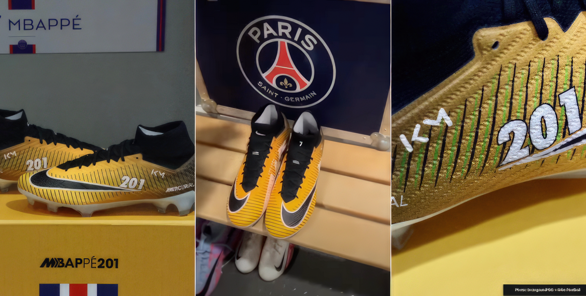 Kylian Mbappe gets special Nike boots after becoming PSG’s top scorer of all time