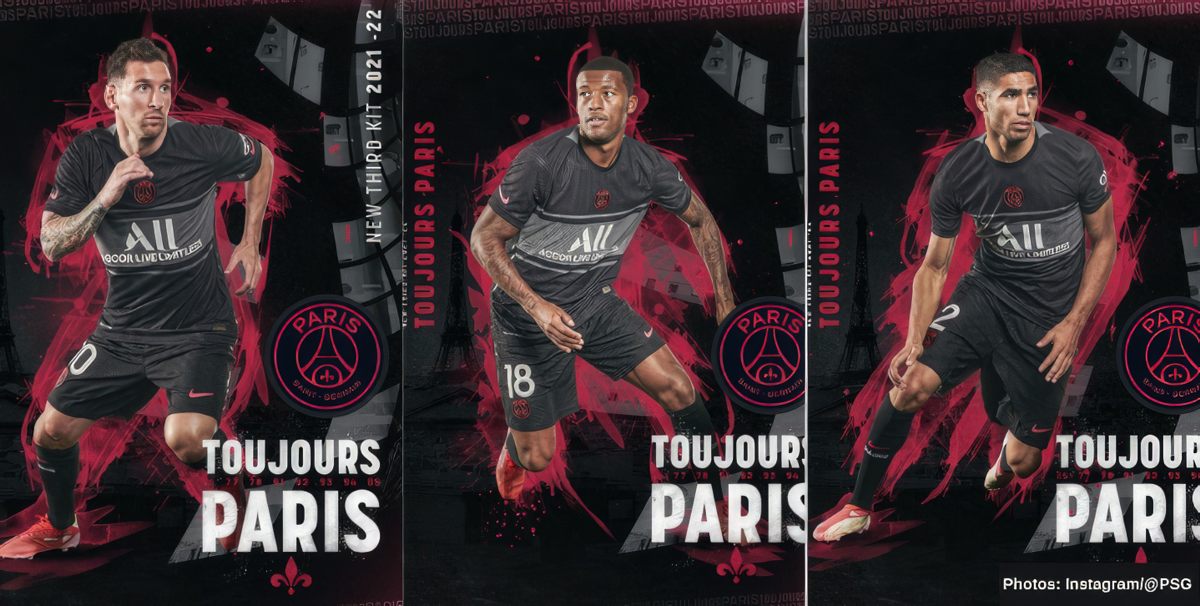 PSG unveils its new third kit featuring black Hechter Stripe