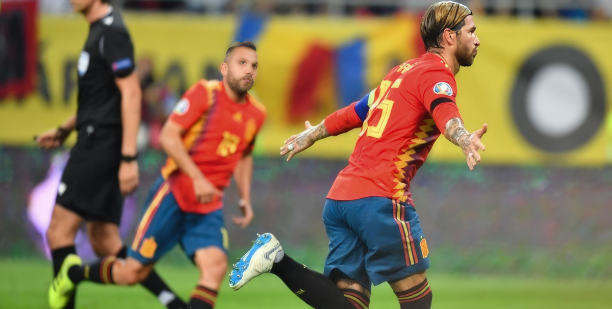 Euro 2020 qualifiers: Sergio Ramos scores 21st senior goal in Spain’s victory over Romania