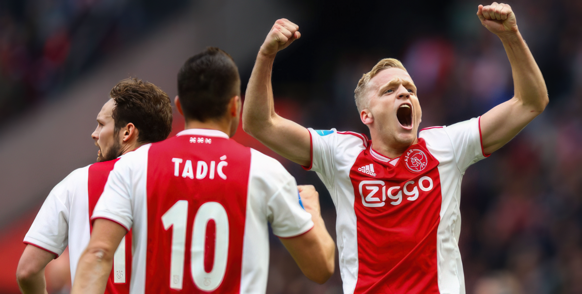 Real Madrid bid €55m for Ajax midfielder Donny van de Beek, signaling James’s exit