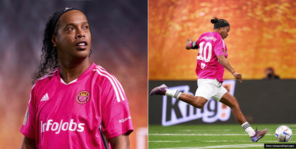 Ronaldinho returns to football in Pique's Kings League, highlights