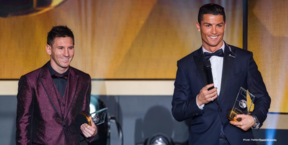 Ronaldo's laughing emojis challenge Messi's 8th Ballon d'Or