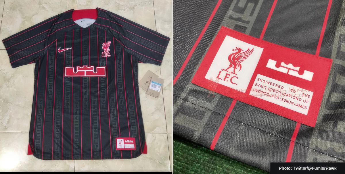 See leaked images of the first-ever Lebron James Liverpool kit