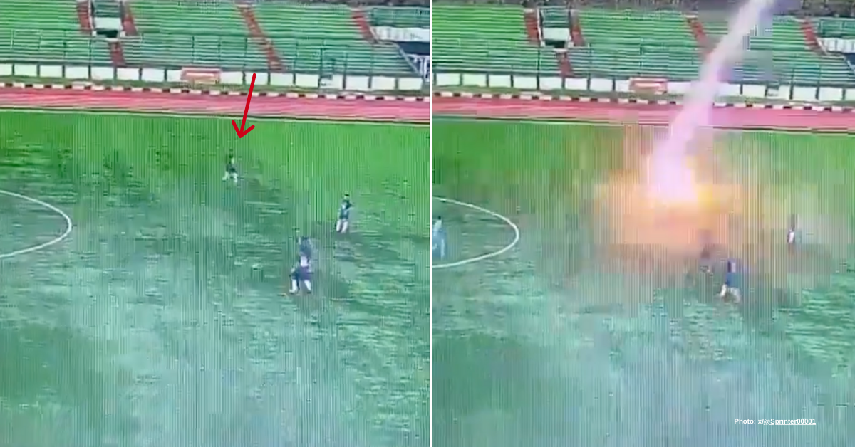 Tragic lightning strike claims football player’s life in Indonesia