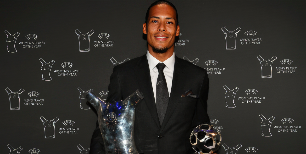 Virgil van Dijk becomes the first defender to win UEFA Men’s Player of the Year