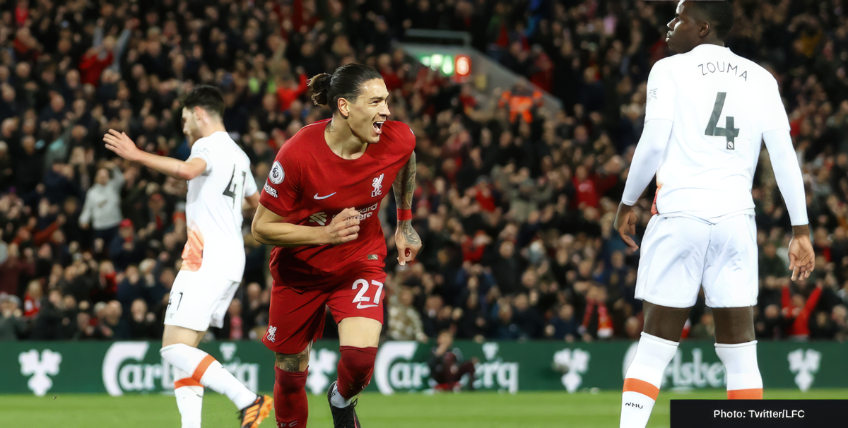 Watch Liverpool’s Darwin Nunez smash Premier League’s speed record