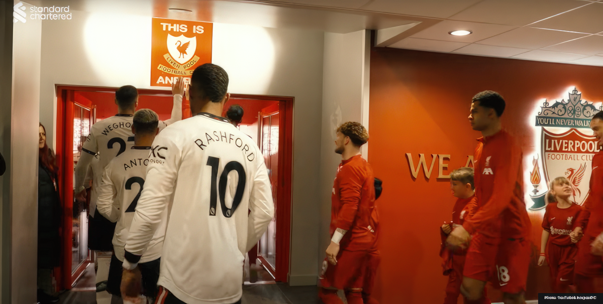 Wout Weghorst caught touching “This Is Anfield” sign before defeat