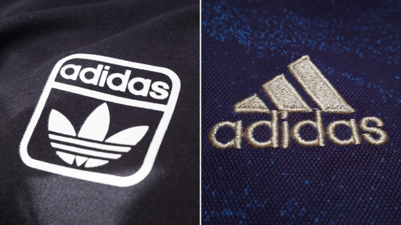 Adidas Trefoil and mountain logo