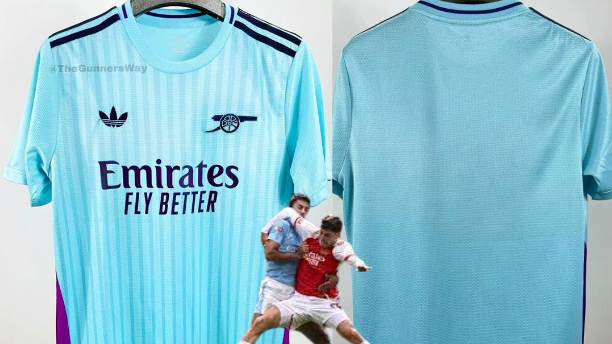 Leaked: Arsenal’s surprising 24/25 sky-blue third kit shocks fans