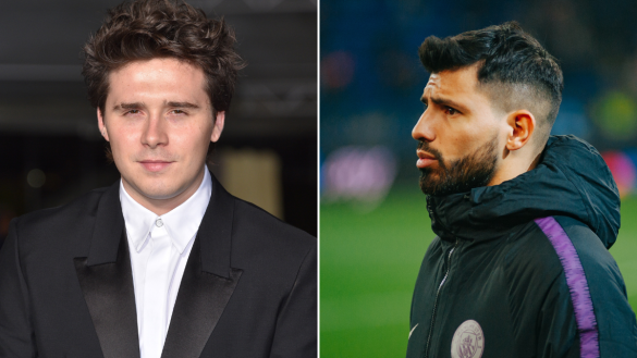 Brooklyn Beckham and Sergio Aguero Formula E