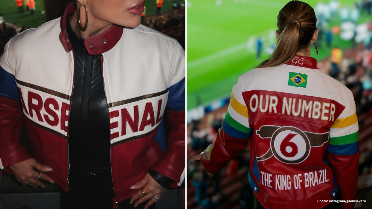 Gabriel Magalhaes’ wife steals the spotlight with custom Arsenal jacket