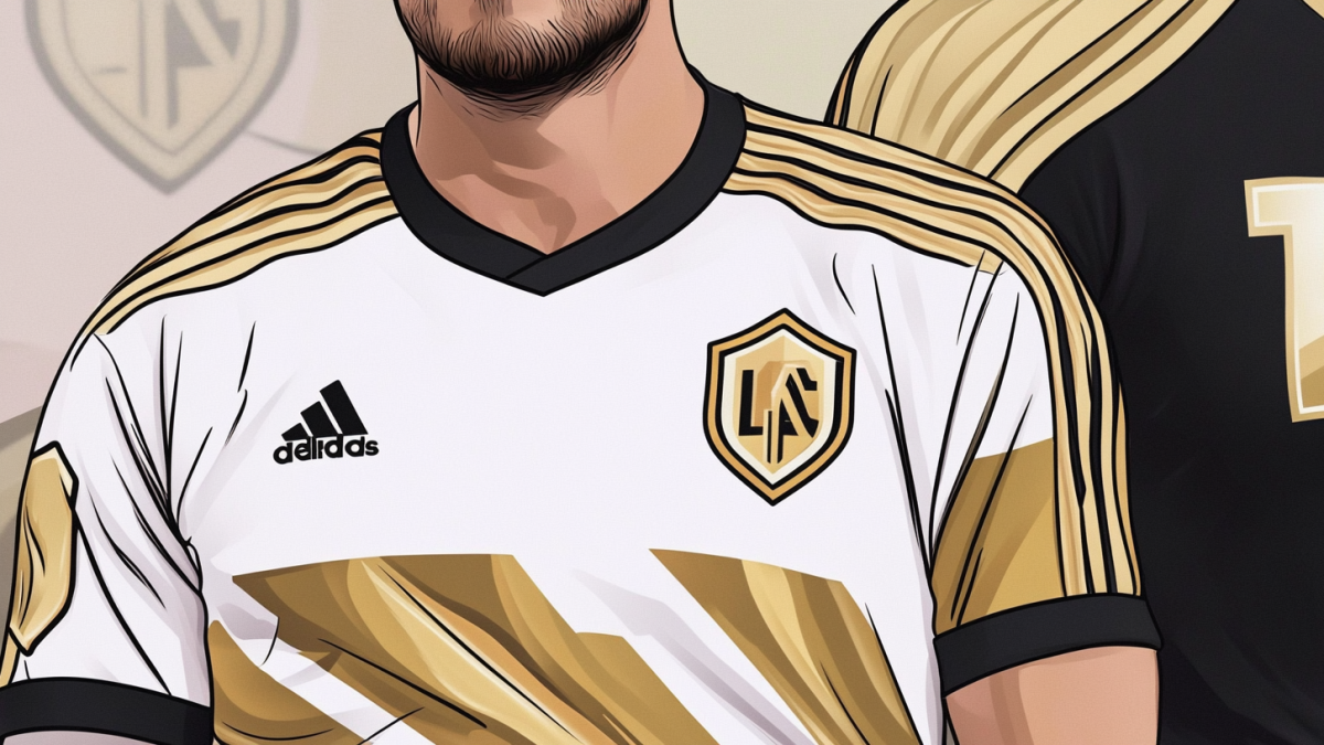 A fresh look at LAFC’s new white and gold 2025 secondary kit