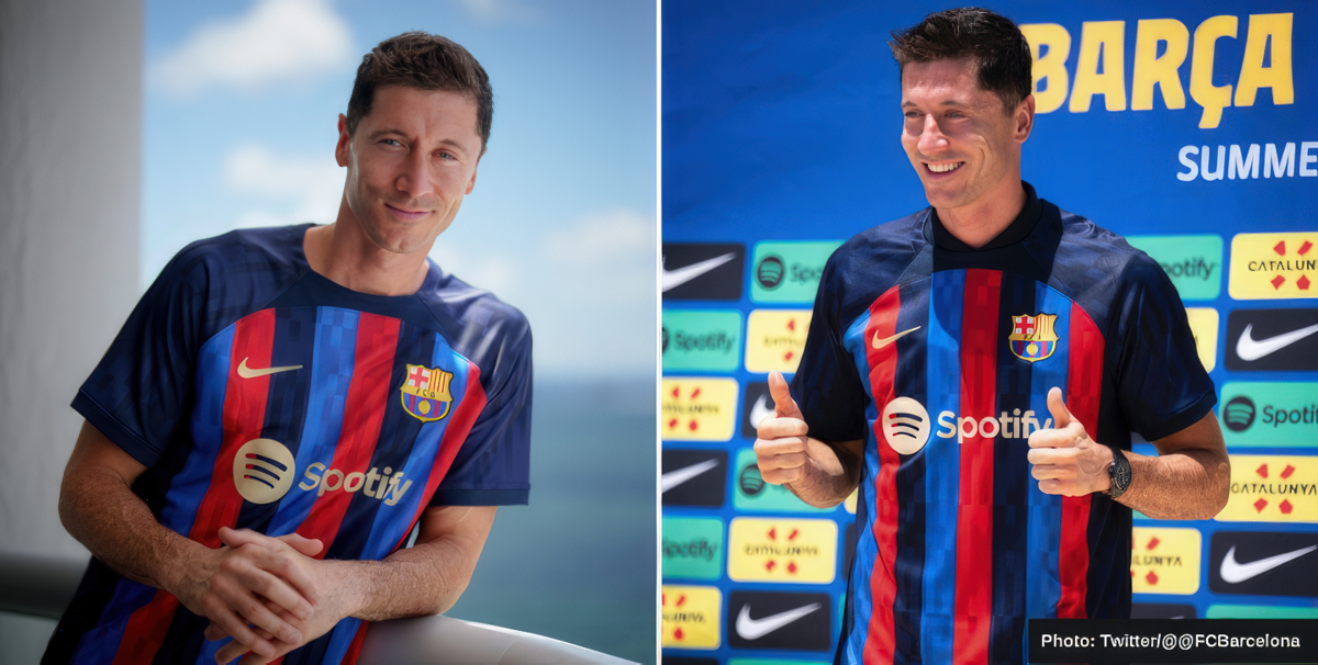 How can Barcelona be running out of Lewandowski shirts?