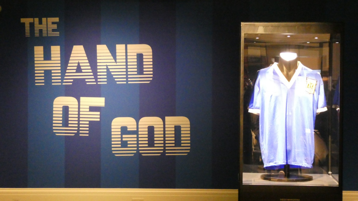 Maradona’s “Hand of God” shirt smashes record for most expensive game-worn jersey in history