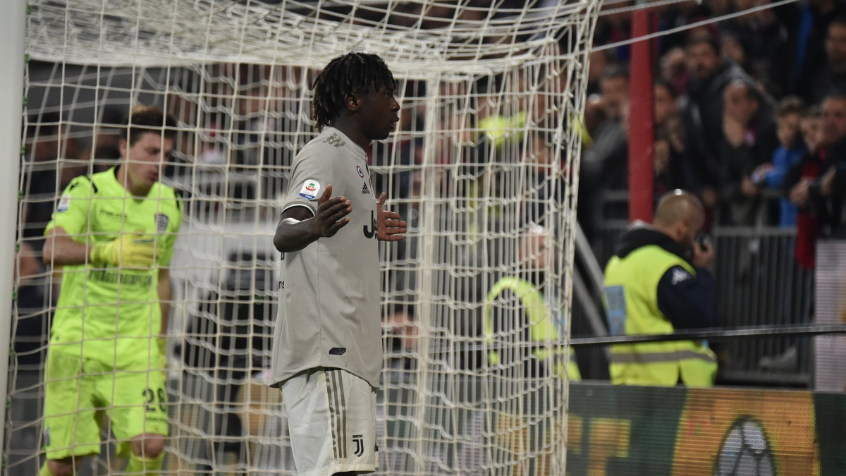 Juve’s Moise Kean, subject to racist abuse at Cagliari