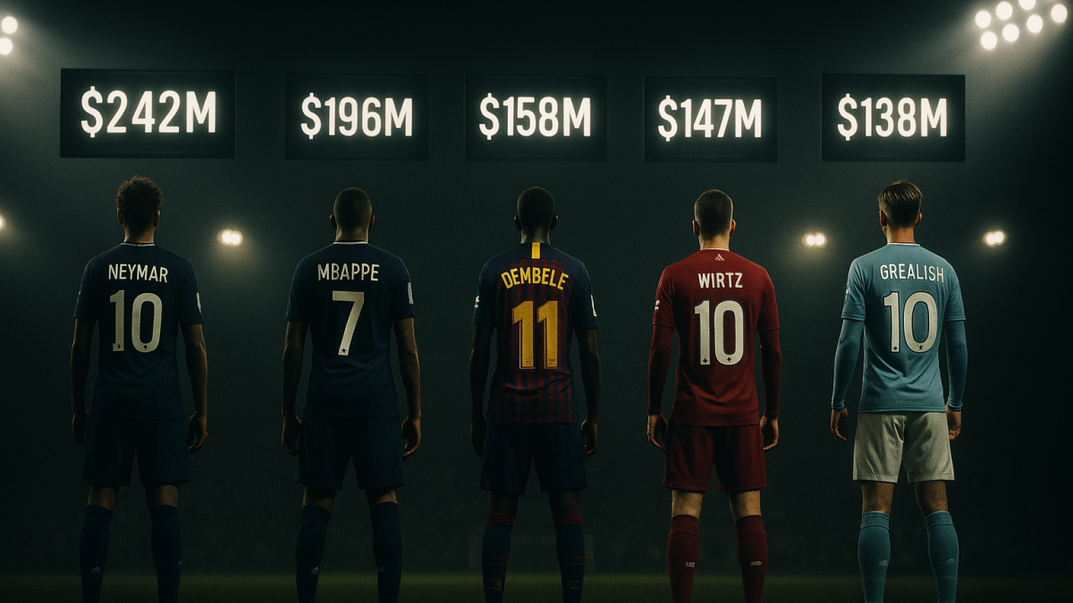 Football’s 10 most expensive summer transfers ever