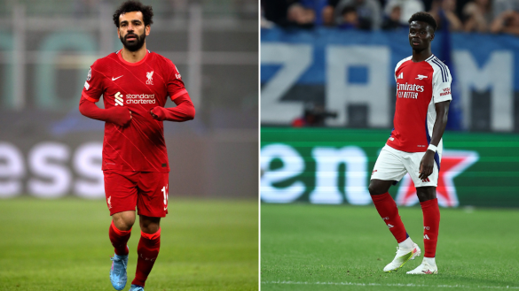 Mo Salah and Bukayo Saka