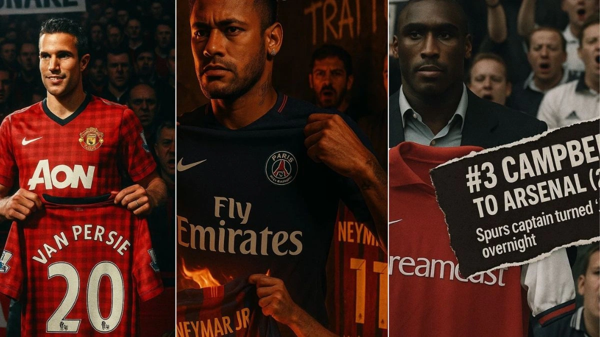 Top five football transfers that broke fans’ hearts
