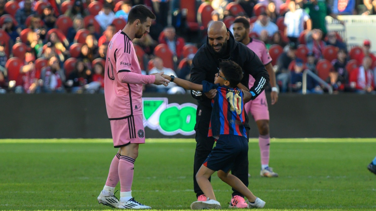 Messi’s bodyguard Yassine Chueko